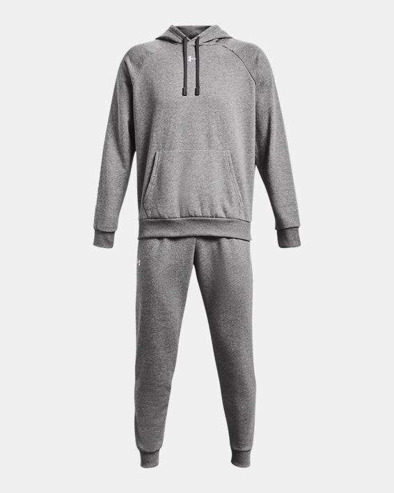 Men's UA Rival Fleece Suit, Gray, pdpMainDesktop image number 4